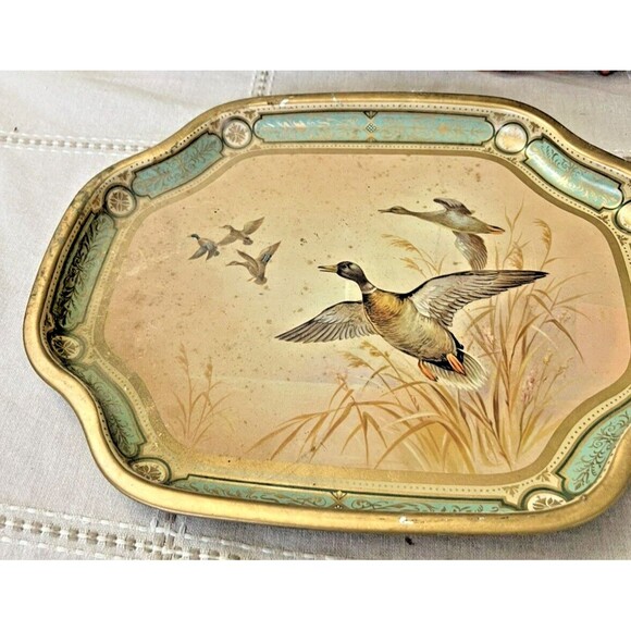 Baret Ware Art Grace “Game” Pheasants Snack Hors D’oeuvre Tray - Picture 2 of 6